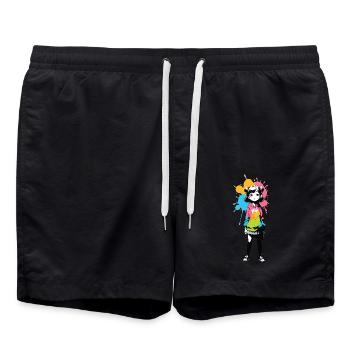 Street Art Fille 232346 - Short de bain - noir - Devant - AI Model Male 185 light (185cm)