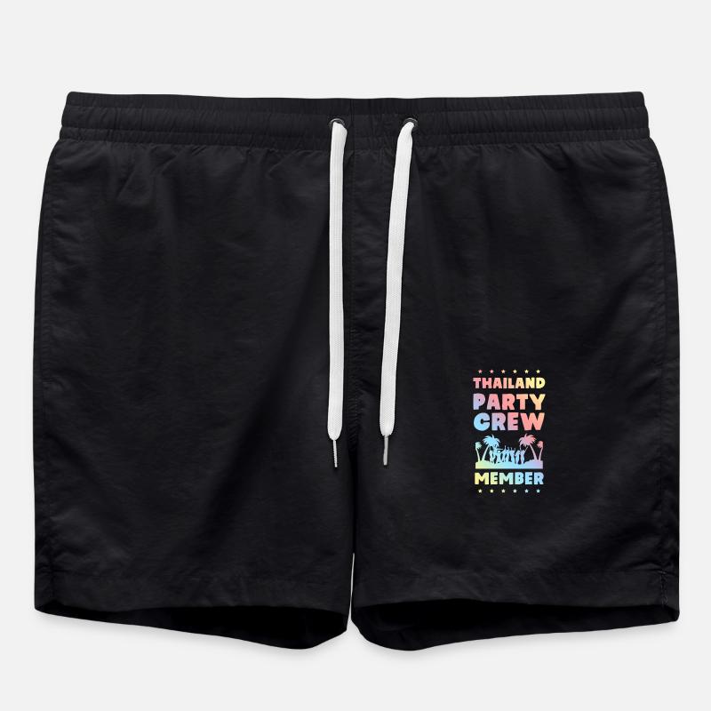 Thailand Party Crew - Swim Trunks - black
