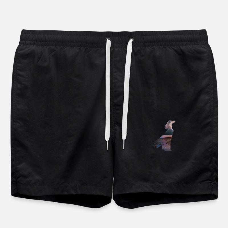 Femme avec robe - Short de bain - noir