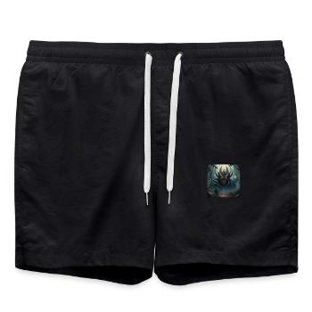 Forest Demon - Badeshorts - Schwarz - Vorne - AI Model Male 185 light (185cm)