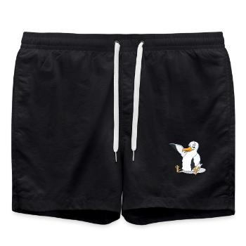 Möwi - Swim Trunks - black - Front - AI Model Male 185 light (185cm)