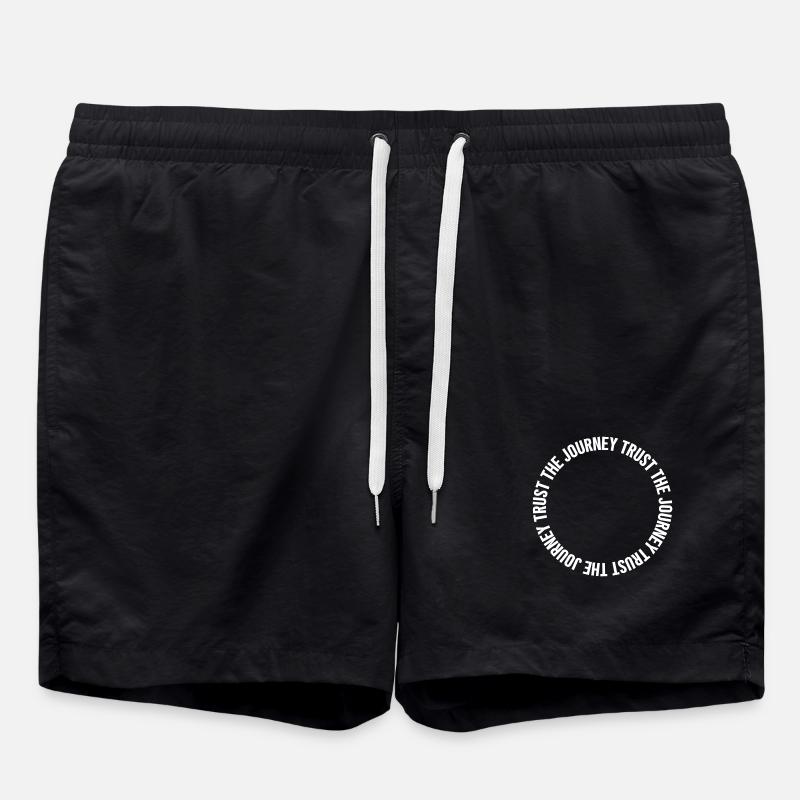 trust the journey - Badeshorts - Schwarz