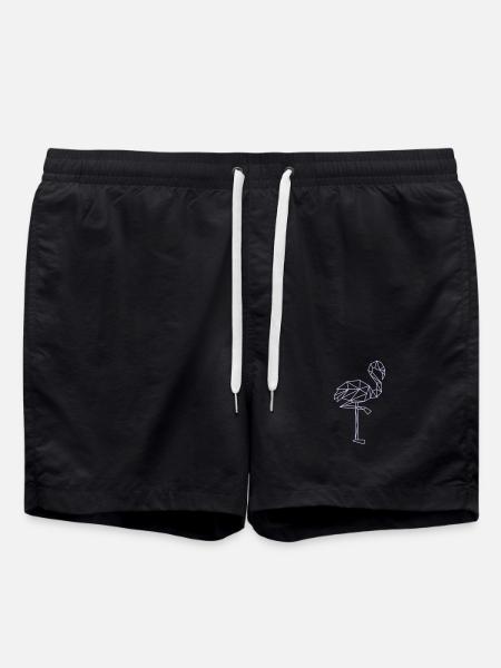 flamingo - Badeshorts - Schwarz
