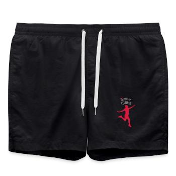 Fitness - Badeshorts - Schwarz - Vorne - AI Model Male 185 light (185cm)