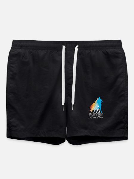 running - Swim Trunks - black