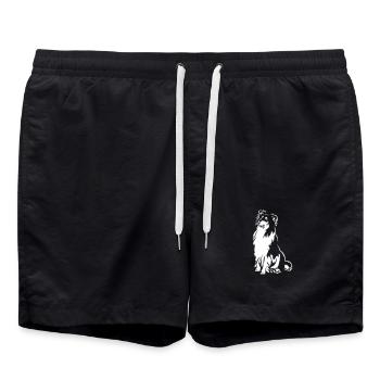 Collie « Black Edition » - Short de bain - noir - Devant - AI Model Male 185 light (185cm)