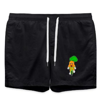 Carrot Bike - Swim Trunks - black - Front - AI Model Male 185 light (185cm)