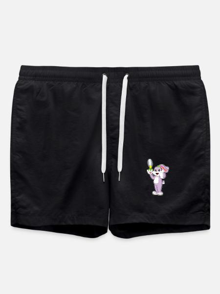 Ciseaux de coiffeur lapin - Short de bain - noir