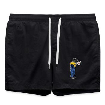 Drôle de soudeur - Short de bain - noir - Devant - AI Model Male 185 light (185cm)