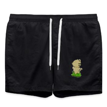 Cat Jogger Jogging Sport - Short de bain - noir - Devant - AI Model Male 185 light (185cm)