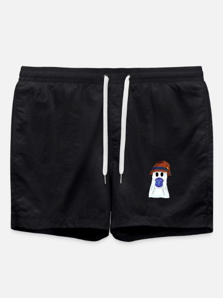 Astrological Aries Zodiac Cartoon Top - Swim Trunks - black