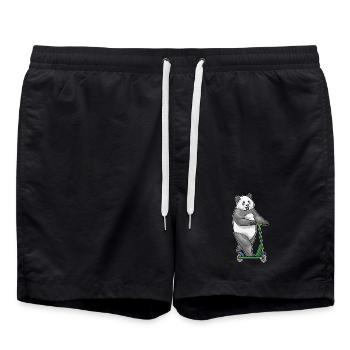 Panda Scooter - Short de bain - noir - Devant - AI Model Male 185 light (185cm)