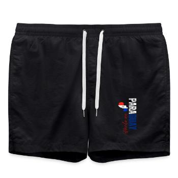 Fabriqué au Paraguay, design vertical - Short de bain - noir - Devant - AI Model Male 185 light (185cm)