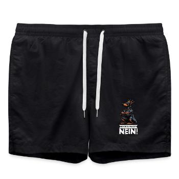 Before You Ask Doberman Doberman Owner - Swim Trunks - black - Front - AI Model Male 185 light (185cm)