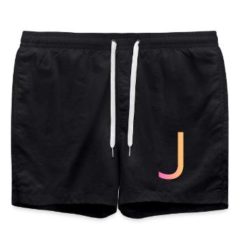 J - Swim Trunks - black - Front - AI Model Male 185 light (185cm)