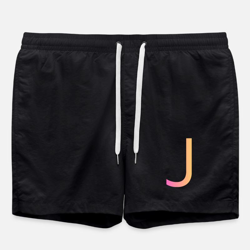 J - Badeshorts - Schwarz