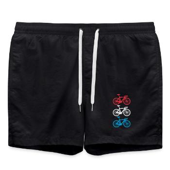 Cycling Luxembourg - Swim Trunks - black - Front - AI Model Male 185 light (185cm)