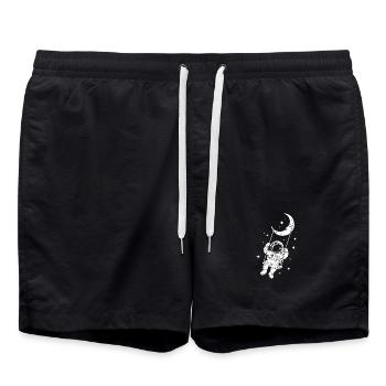 Astronaute Cosmos Spatial Swing - Short de bain - noir - Devant - AI Model Male 185 light (185cm)