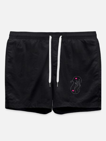Tender Love : Hands & Hearts Design - Short de bain - noir