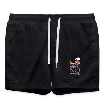 Cake Baking Pastry Chef Cake Baker - Swim Trunks - black - Front - AI Model Male 185 light (185cm)