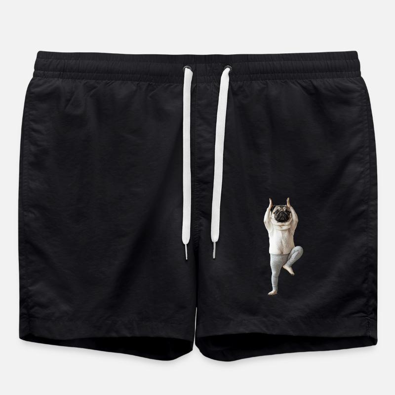 Mops - Badeshorts - Schwarz