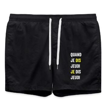 When I say Thursday I mean Thursday1 - Swim Trunks - black - Front - AI Model Male 185 light (185cm)