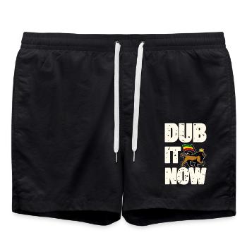 Dub It Now Lion - Badeshorts - Schwarz - Vorne - AI Model Male 185 light (185cm)