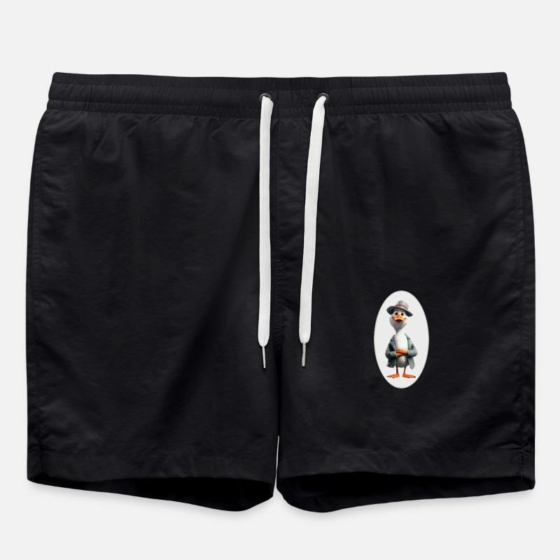 Gans - Badeshorts - Schwarz