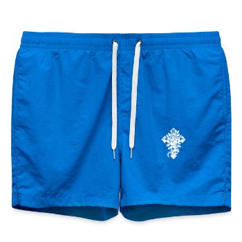 Vieille croix avec une rose avec des épines - Short de bain - cobalt blue - Devant