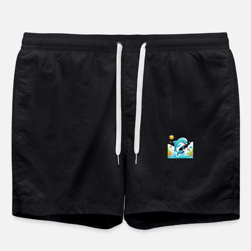 Dauphin Cartoon 1 - Short de bain - noir