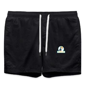 Tukanklasse Klassentier Tukan - Badeshorts - Schwarz - Vorne - AI Model Male 185 light (185cm)