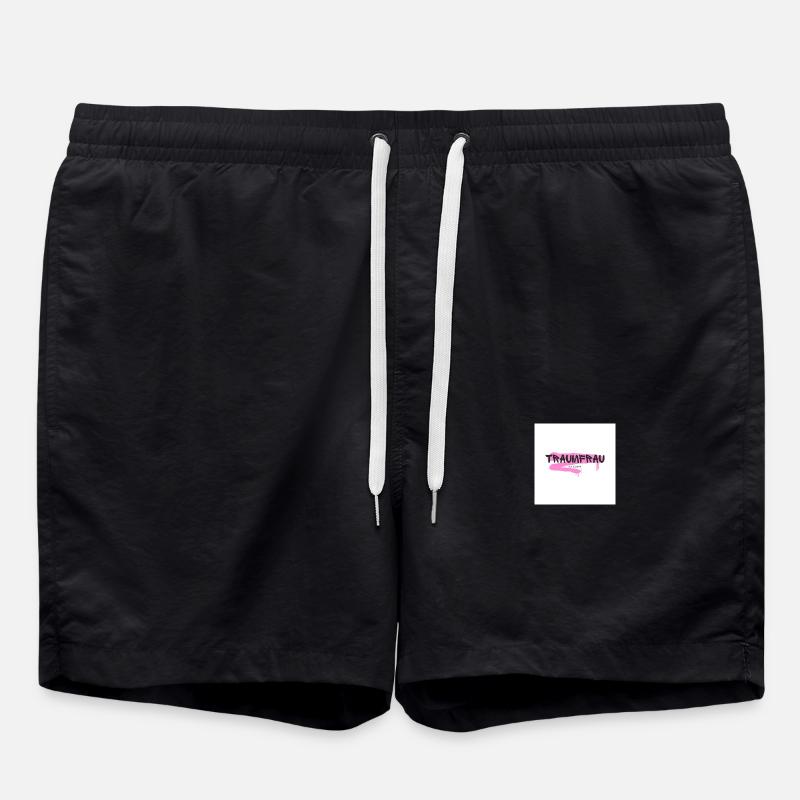 "Dream Woman" Gift Valentine's Day - Swim Trunks - black