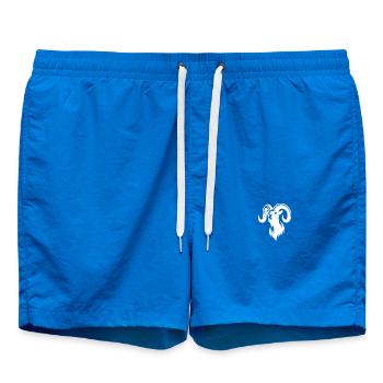 Ziegenbock mit gewaltigen Hörnern - Badeshorts - Cobalt blue - Vorne