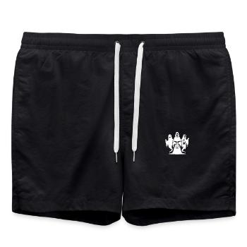 Schaurige Horror Untote Halloween Gespenster - Badeshorts - Schwarz - Vorne - AI Model Male 185 light (185cm)