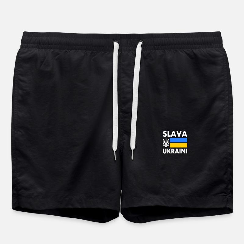 Slava ukraini - Short de bain - noir