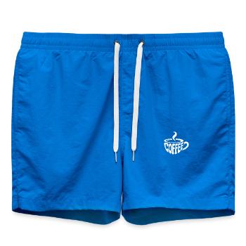 Kaffee - Cooles Café Logo - Badeshorts - Cobalt blue - Vorne