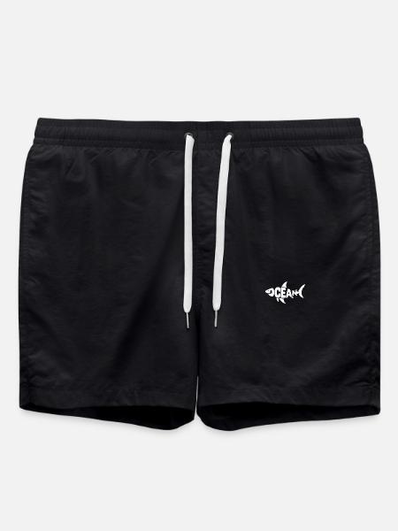 Ocean - Cool Shark Ocean-logo - Badeshorts - sort