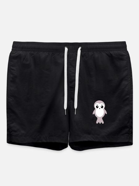 Kawaii phoque phoques phoques phoques animaux kawaii - Short de bain - noir