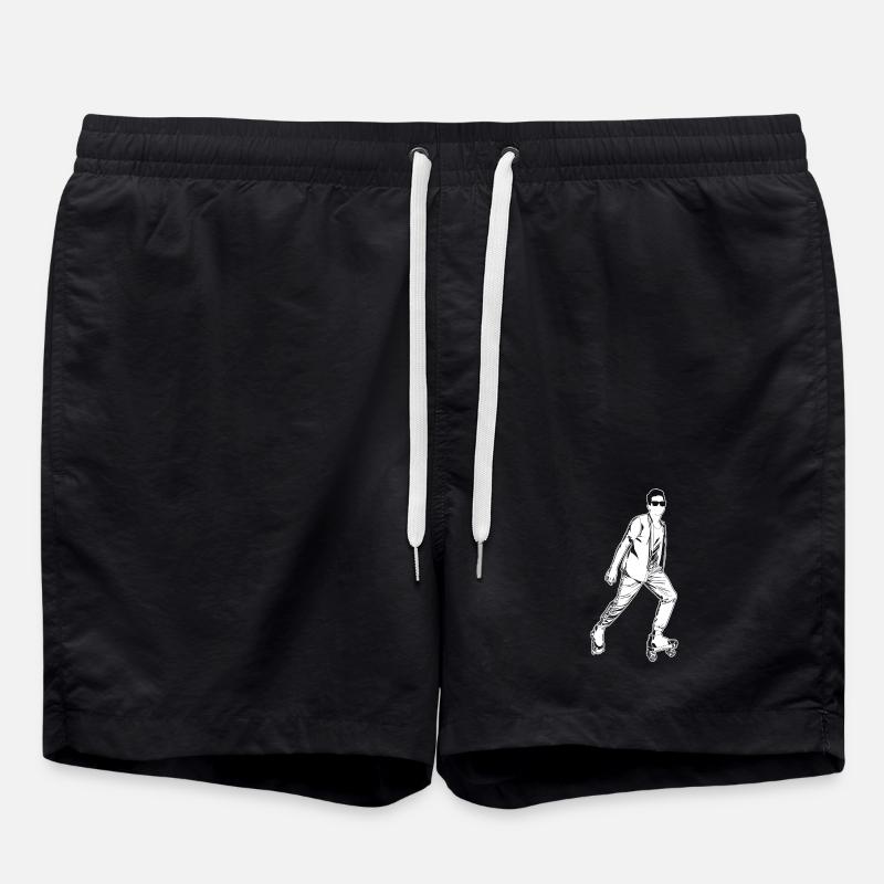 Roller skaters - Swim Trunks - black