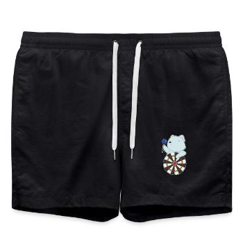 Cible de fléchettes pour chat - Short de bain - noir - Devant - AI Model Male 185 light (185cm)