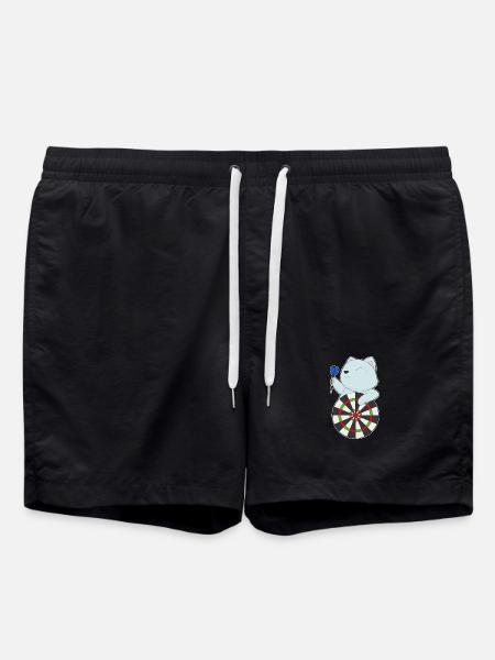 Cible de fléchettes pour chat - Short de bain - noir