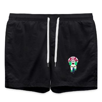 Pilz Fahrrad - Badeshorts - Schwarz - Vorne - AI Model Male 185 light (185cm)