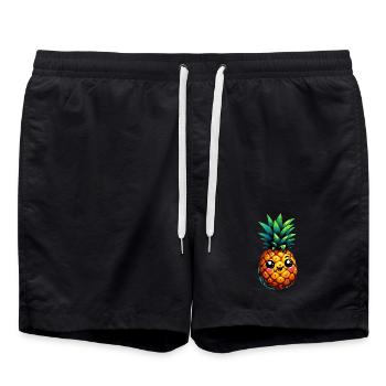 Ananas - Short de bain - noir - Devant - AI Model Male 185 light (185cm)