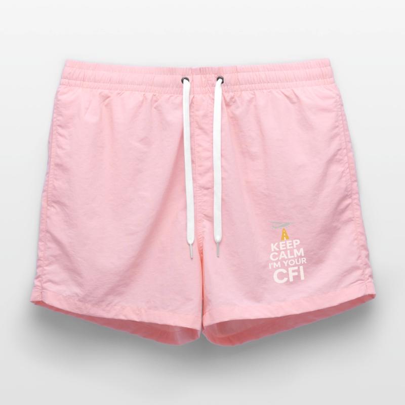 Flight Instructor Cfi Pilot Aviation Instructor Swim Trunks