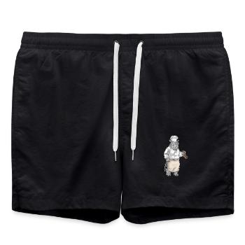 Rhinocéros Cuisson Cuisson Cuiller Cuisson - Short de bain - noir - Devant - AI Model Male 185 light (185cm)