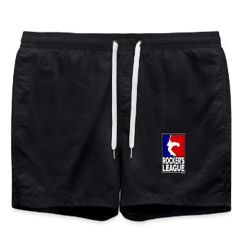Rockers League, blancs - Short de bain - noir - Devant - AI Model Male 185 light (185cm)