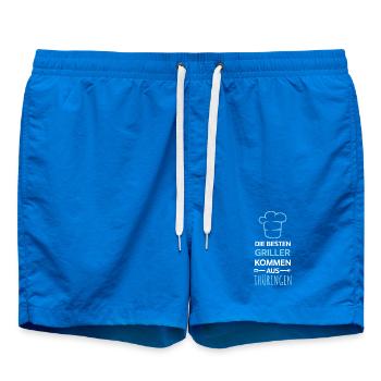 Les meilleurs barbecues viennent de Thüringen Design - Short de bain - cobalt blue - Devant