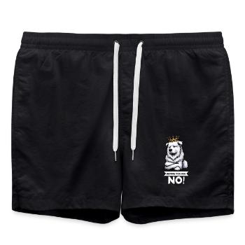 Avant de demander Berger Blanc Berger Berger - Short de bain - noir - Devant - AI Model Male 185 light (185cm)