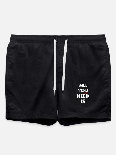 All You Need is Handball (White) - Swim Trunks - black