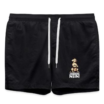 Before you ask: No Labrador Labrador owner - Swim Trunks - black - Front - AI Model Male 185 light (185cm)